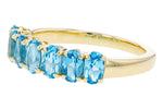 Allison Kaufman Blue Topaz Ring in 14K Yellow Gold, 1.72 ctw, alternate view