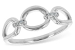 Allison Kaufman Diamond Ring in 14K White Gold, 0.03 ctw