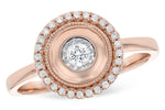 Allison Kaufman Diamond Ring in 14K Rose Gold, 0.20 ctw (D5808)