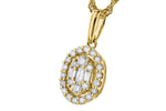 Allison Kaufman Diamond Necklace in 14K Yellow Gold, 0.18 ctw, alternate view