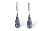 Allison Kaufman Sapphire & Diamond Earrings in 14K White Gold, 2.49 ctw