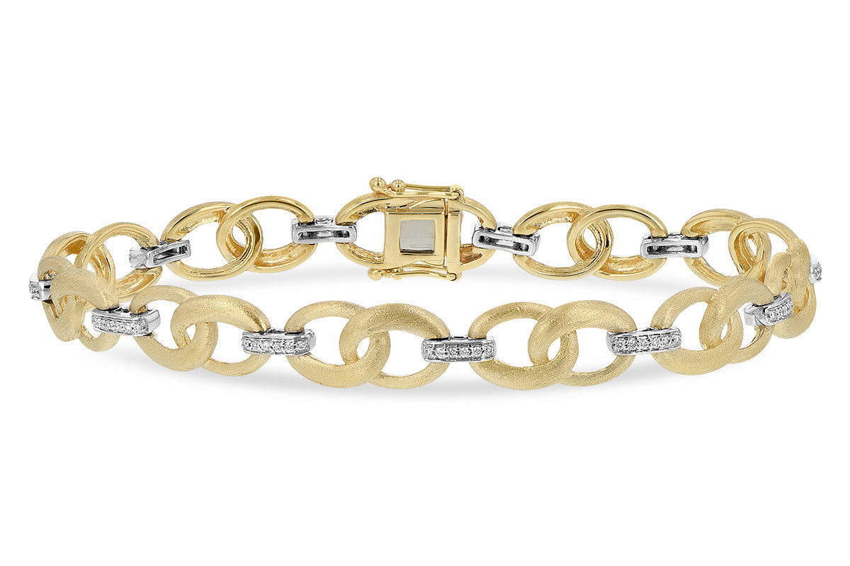 Allison Kaufman Diamond Bracelet in 14K Yellow & White Gold, 0.24 ctw