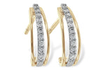 Allison Kaufman Diamond Earrings in 14K Yellow Gold, 0.19 ctw