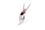 Allison Kaufman Diamond Necklace in 14K Rose Gold, 0.09 ctw (N7210)