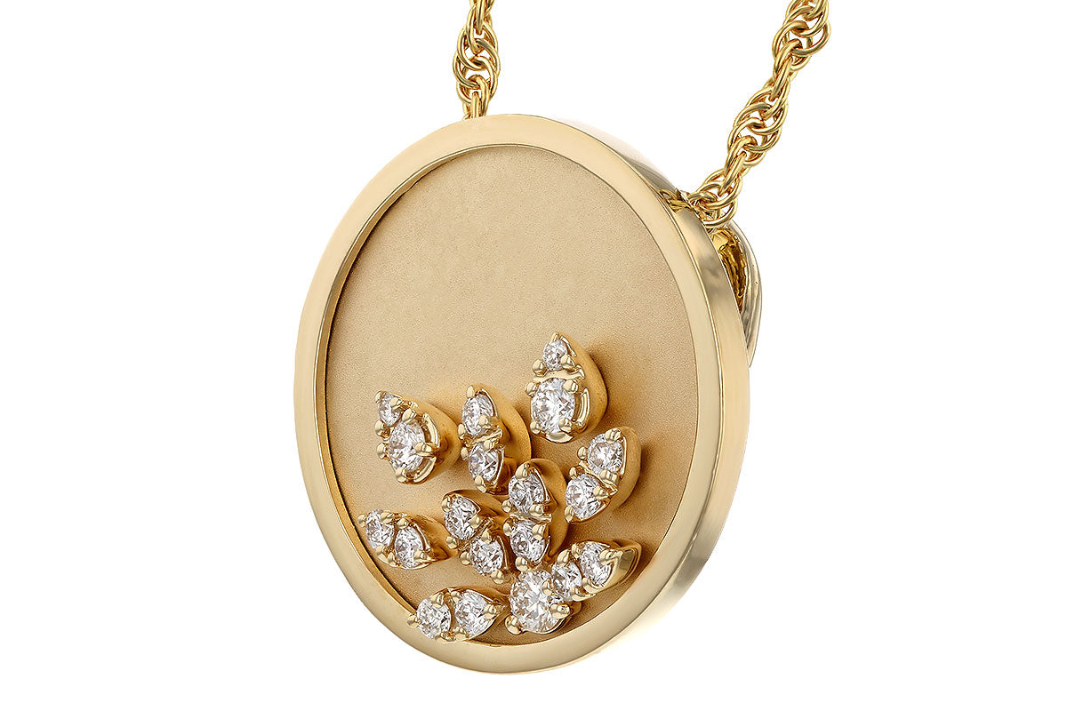 Allison Kaufman Diamond Necklace in 14K Yellow Gold, 0.15 ctw (N8738), alternate view