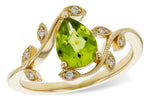 Allison Kaufman Peridot & Diamond Ring in 14K Yellow Gold, 1.22 ctw