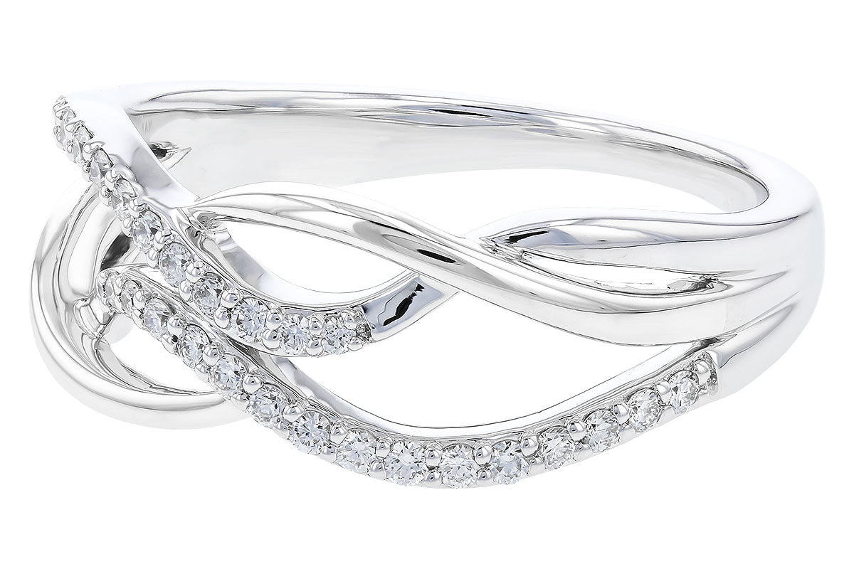 Allison Kaufman Diamond Ring in 14K White Gold, 0.20 ctw (D5911), alternate view