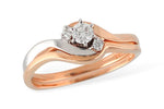 Allison Kaufman Diamond Bridal Set in 14K Yellow & White Gold, 0.20 ctw (S8170)