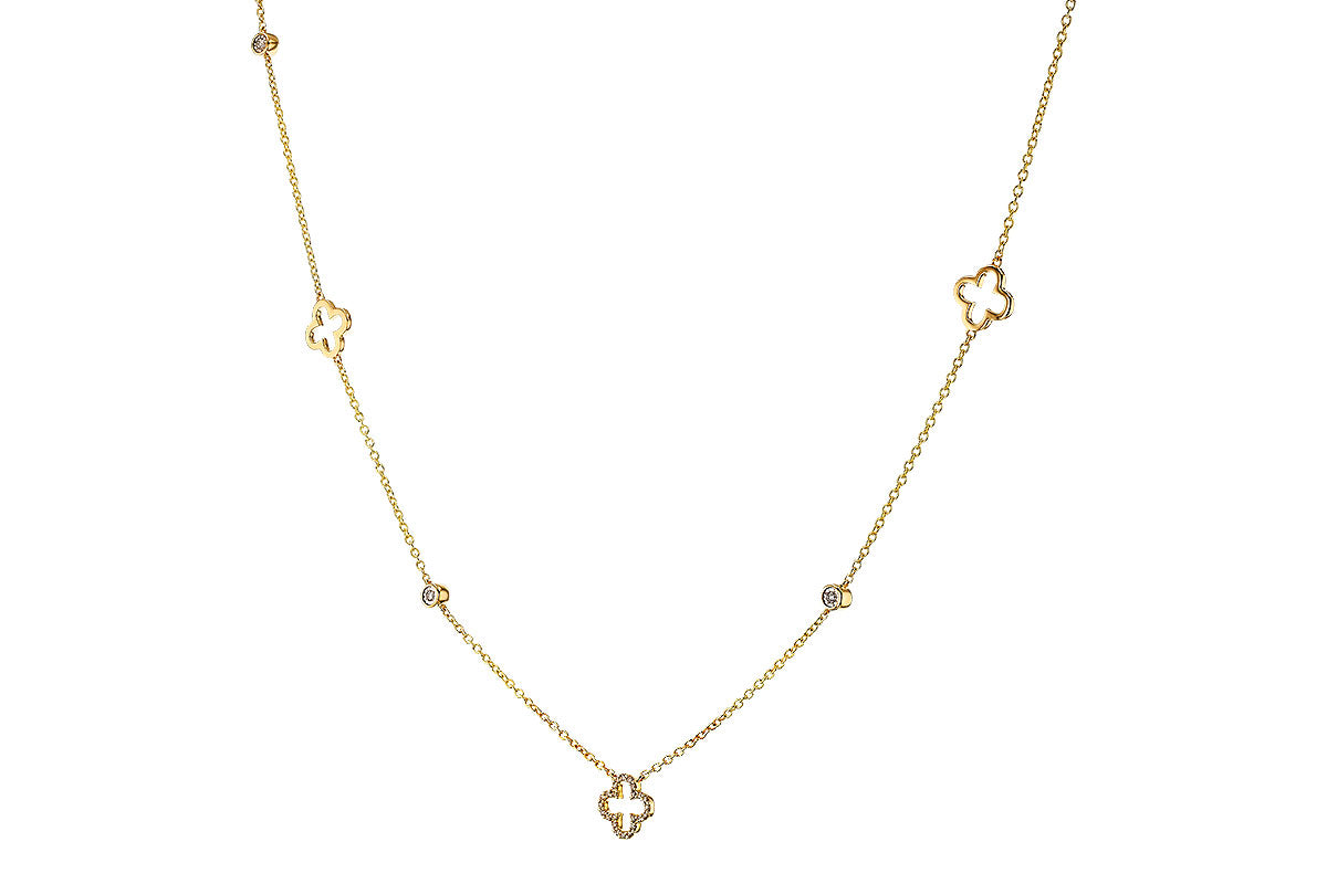 Allison Kaufman Diamond Necklace in 14K Yellow Gold, 0.20 ctw (N8606), alternate view