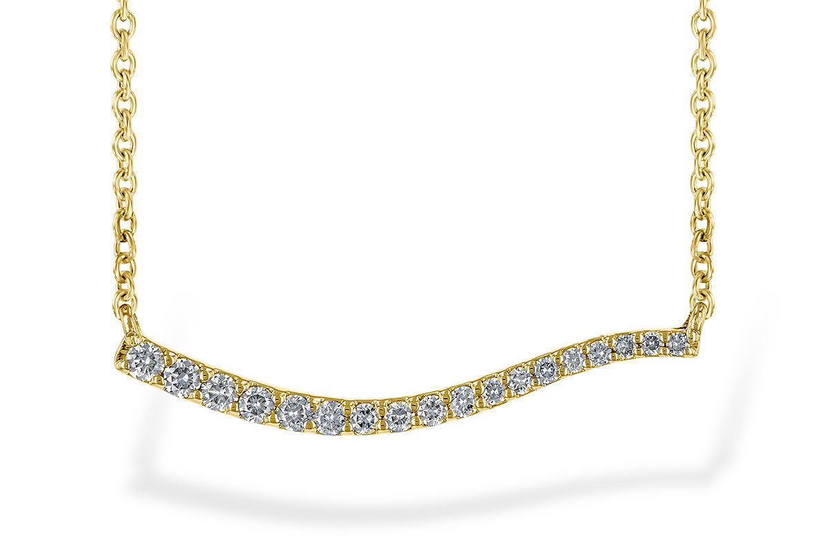 Allison Kaufman Diamond Necklace in 14K Yellow Gold, 0.25 ctw (N7920)