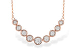Allison Kaufman Diamond Necklace in 14K Rose Gold, 0.75 ctw