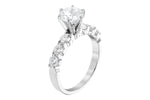 Allison Kaufman Diamond Engagement Ring Semi-Mount in 14K White Gold, 0.85 ctw, alternate view