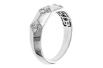 Allison Kaufman Diamond Wedding Band in 14K White Gold, 0.24 ctw (W2696), alternate view