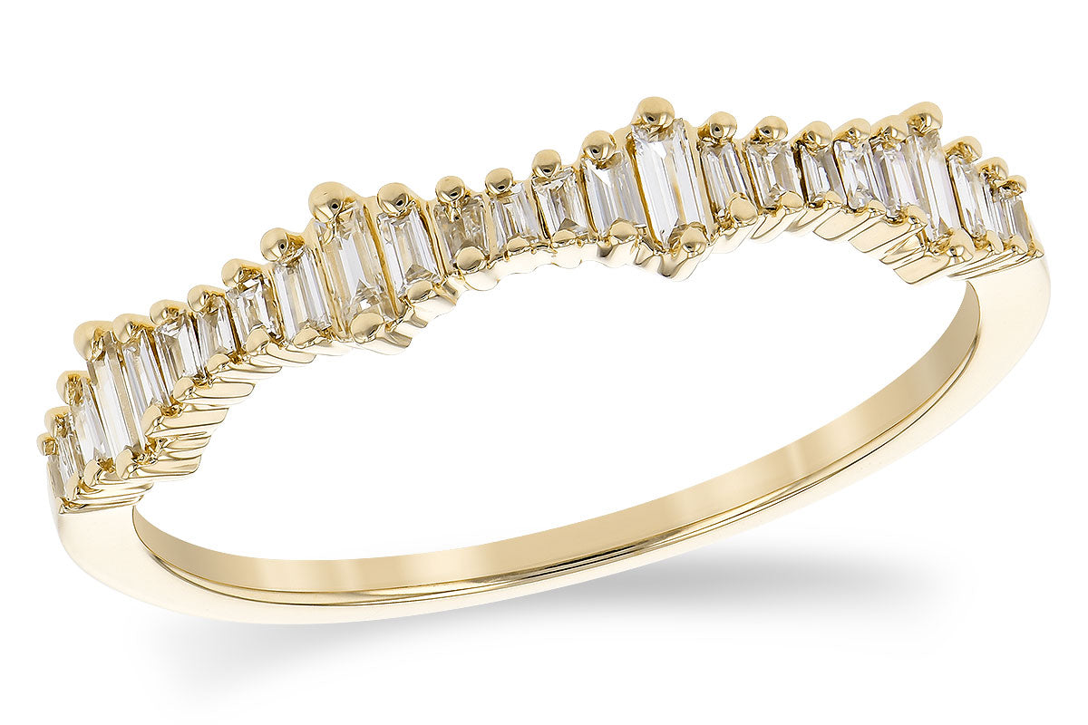Allison Kaufman Diamond Wedding Band in 14K Yellow Gold, 0.20 ctw (W2477)