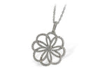 Allison Kaufman Diamond Necklace in 14K White Gold, 1.03 ctw