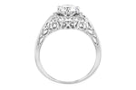 Allison Kaufman Diamond Engagement Ring Semi-Mount in 14K White Gold, 0.09 ctw, alternate view