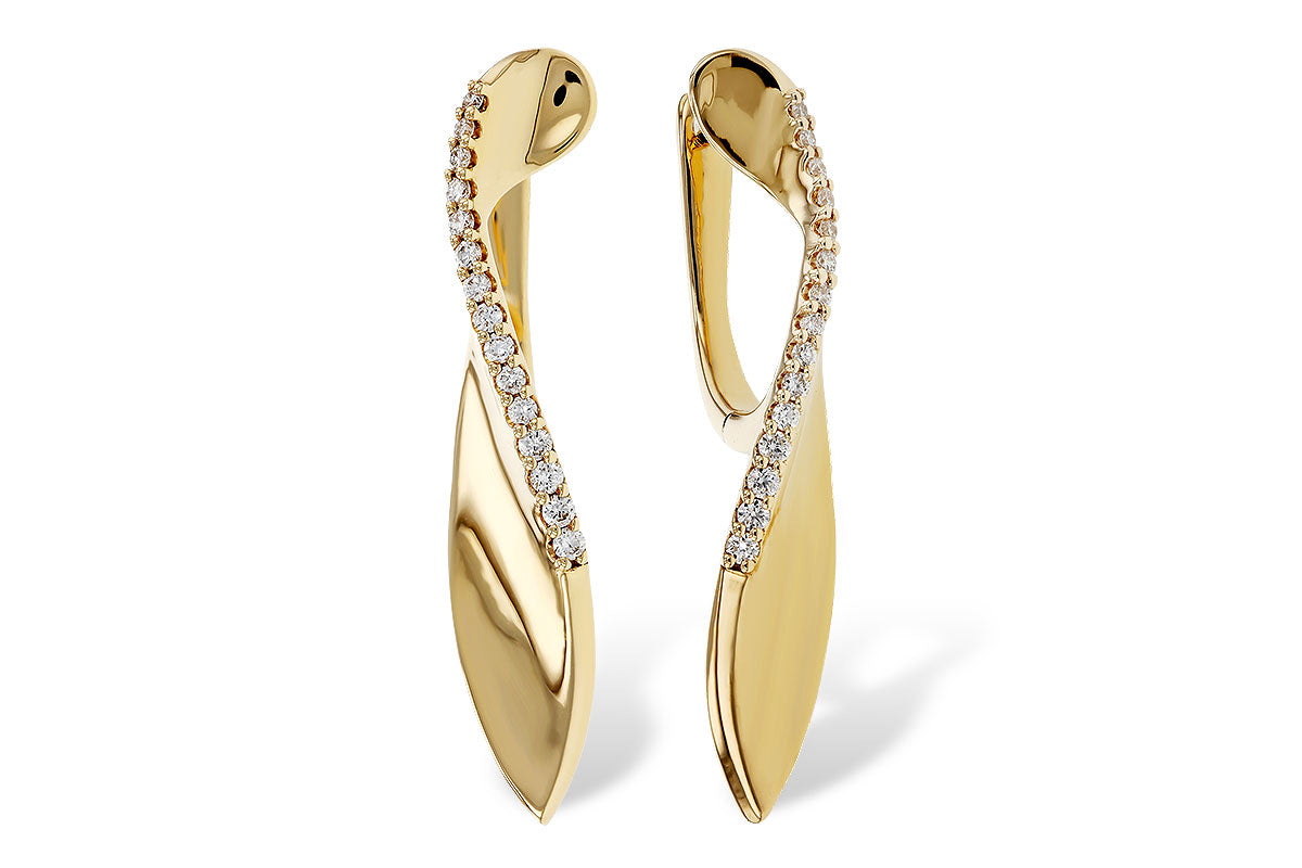 Allison Kaufman Diamond Earrings in 14K Yellow Gold, 0.18 ctw (E2367)