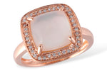 Allison Kaufman Rose Quartz & Diamond Ring in 14K Rose Gold, 3.70 ctw