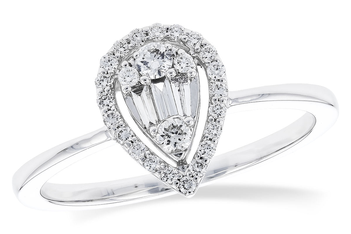 Allison Kaufman Diamond Ring in 14K White Gold, 0.25 ctw (D5900)