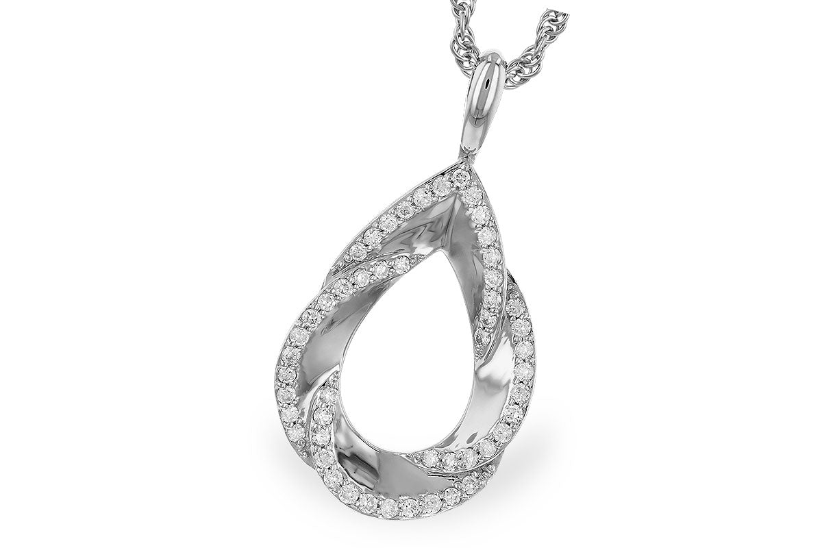 Allison Kaufman Diamond Necklace in 14K White Gold, 0.25 ctw (N8455)