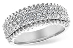 Allison Kaufman Diamond Wedding Band in 14K White Gold, 1.00 ctw