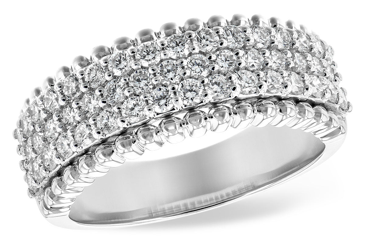 Allison Kaufman Diamond Wedding Band in 14K White Gold, 1.00 ctw