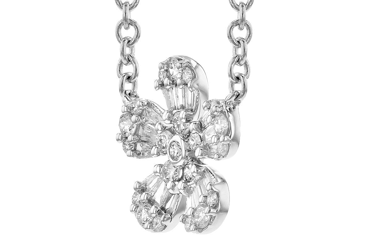 Allison Kaufman Diamond Necklace in 14K White Gold, 0.26 ctw (N8260), alternate view