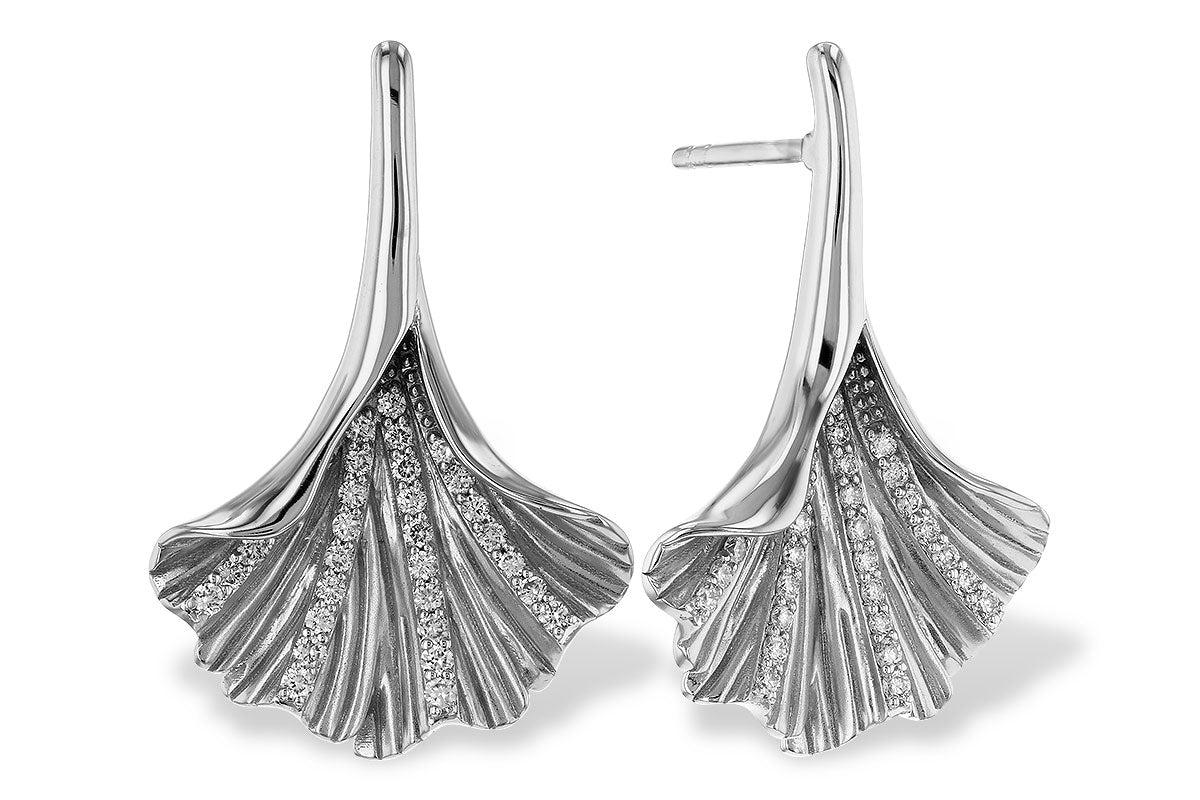 Allison Kaufman Diamond Earrings in 14K White Gold, 0.25 ctw (E2224)