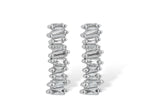 Allison Kaufman Baguette Diamond Earrings in 14K White Gold, 0.21 ctw