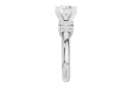 Allison Kaufman Baguette Diamond Engagement Ring Semi-Mount in 14K White Gold, 0.26 ctw, alternate view