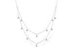 Allison Kaufman Diamond Necklace in 14K White Gold, 0.22 ctw (N8367)
