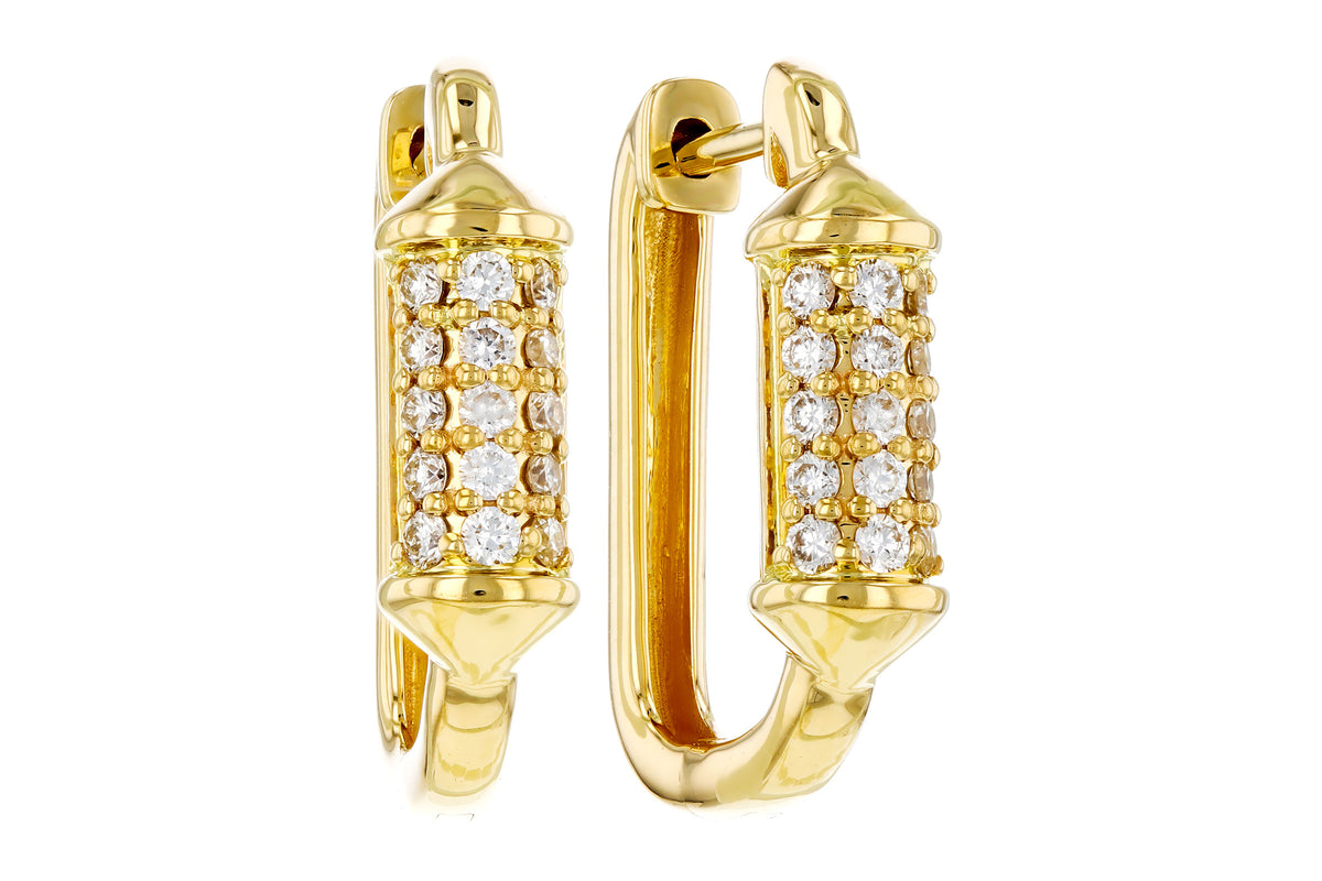 Allison Kaufman Diamond Earrings in 14K Yellow Gold, 0.25 ctw (E2426)