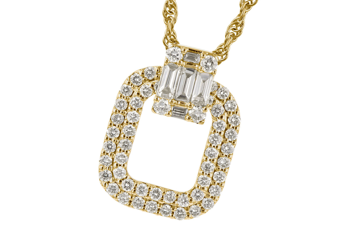 Allison Kaufman Diamond Necklace in 14K Yellow Gold, 0.72 ctw (N8272)