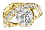 Allison Kaufman Diamond Engagement Ring Semi-Mount in 14K Yellow Gold, 0.50 ctw (L7925)