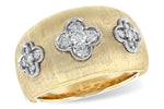 Allison Kaufman Diamond Ring in 14K Yellow & White Gold, 0.32 ctw