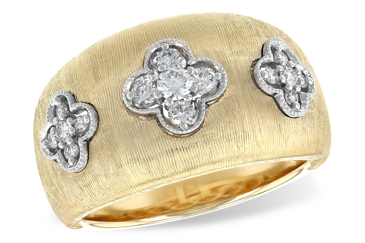 Allison Kaufman Diamond Ring in 14K Yellow & White Gold, 0.32 ctw