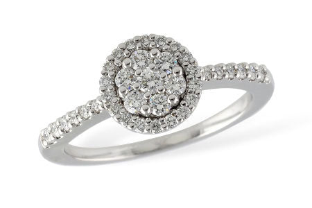 Allison Kaufman Diamond Ring in 14K White Gold, 0.46 ctw