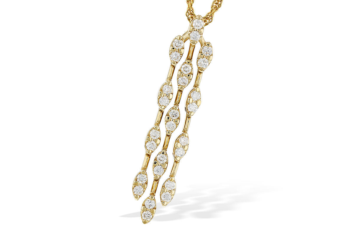 Allison Kaufman Diamond Necklace in 14K Yellow Gold, 0.48 ctw