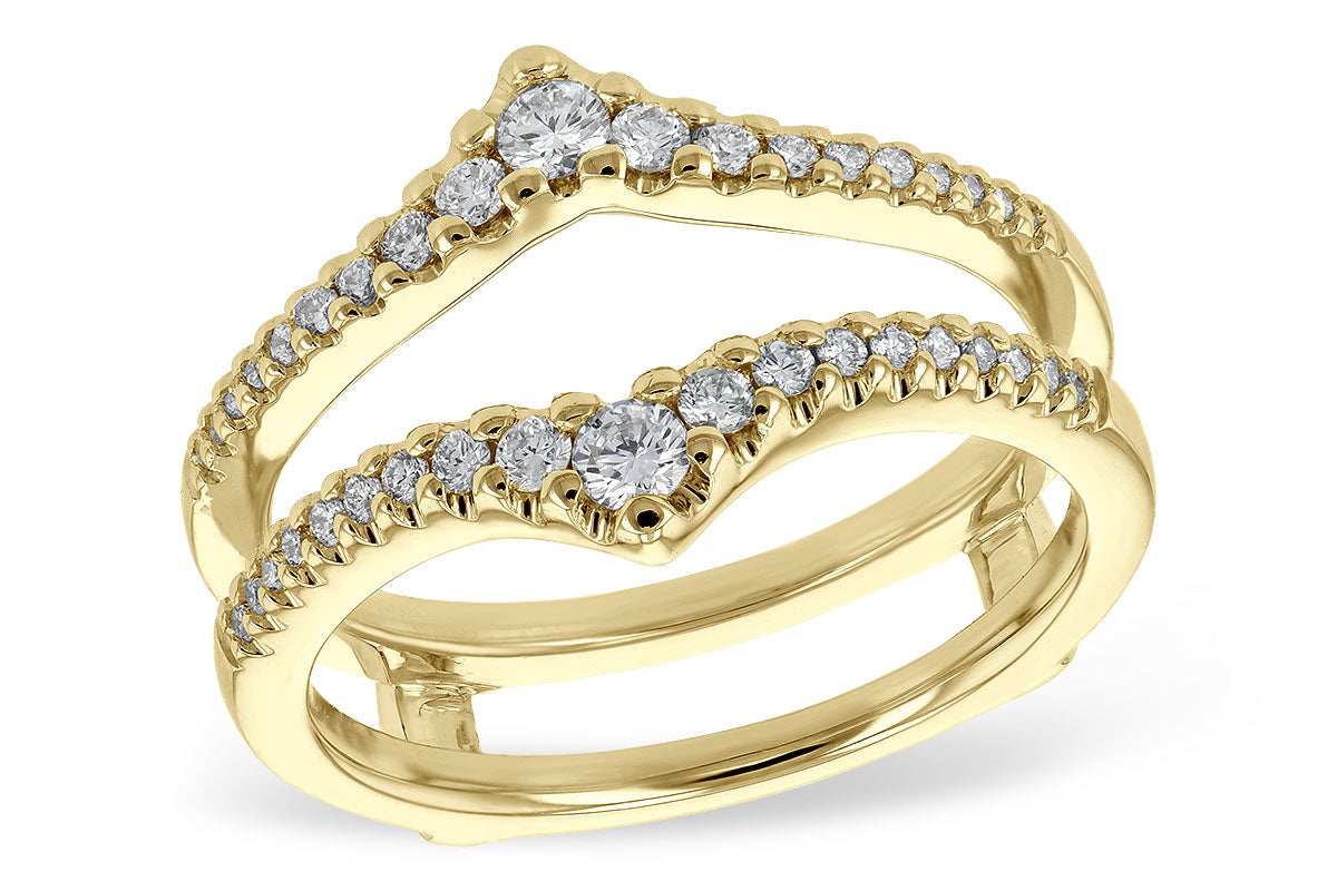 Allison Kaufman Diamond Ring Guard in 14K Yellow Gold, 0.36 ctw