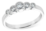Allison Kaufman Diamond Wedding Band in 14K White Gold, 0.25 ctw (WR106-25)
