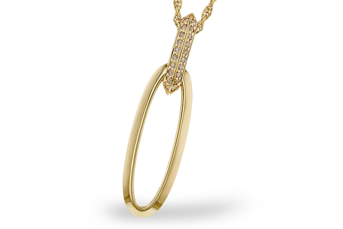 Allison Kaufman Diamond Necklace in 14K Yellow Gold, 0.10 ctw (N8629)