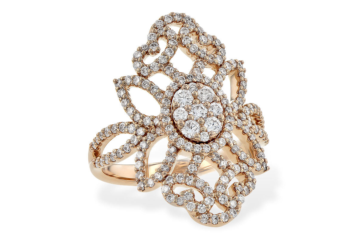 Allison Kaufman Diamond Ring in 14K Rose Gold, 1.03 ctw