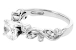 Allison Kaufman Diamond Engagement Ring Semi-Mount in 14K White Gold, 0.14 ctw (L7757), alternate view