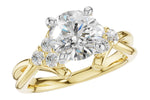 Allison Kaufman Diamond Engagement Ring Semi-Mount in 14K Yellow Gold, 0.25 ctw (L7952)
