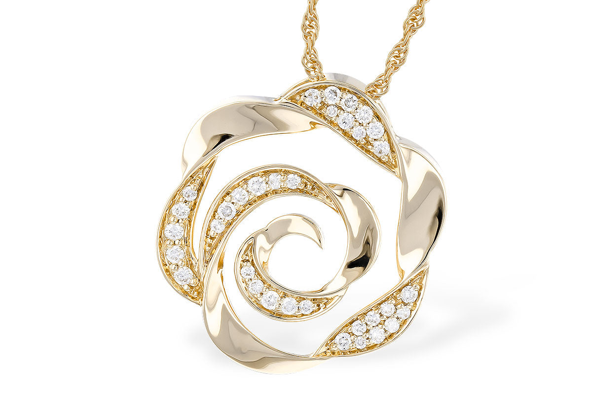 Allison Kaufman Diamond Necklace in 14K Yellow Gold, 0.20 ctw (N8399)