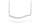 Allison Kaufman Diamond Necklace in 14K White Gold, 0.25 ctw (N7920)