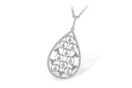 Allison Kaufman Diamond Necklace in 14K White Gold, 0.60 ctw