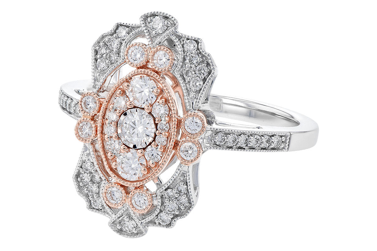 Allison Kaufman Diamond Ring in 14K Rose & White Gold, 0.50 ctw (D5854), alternate view