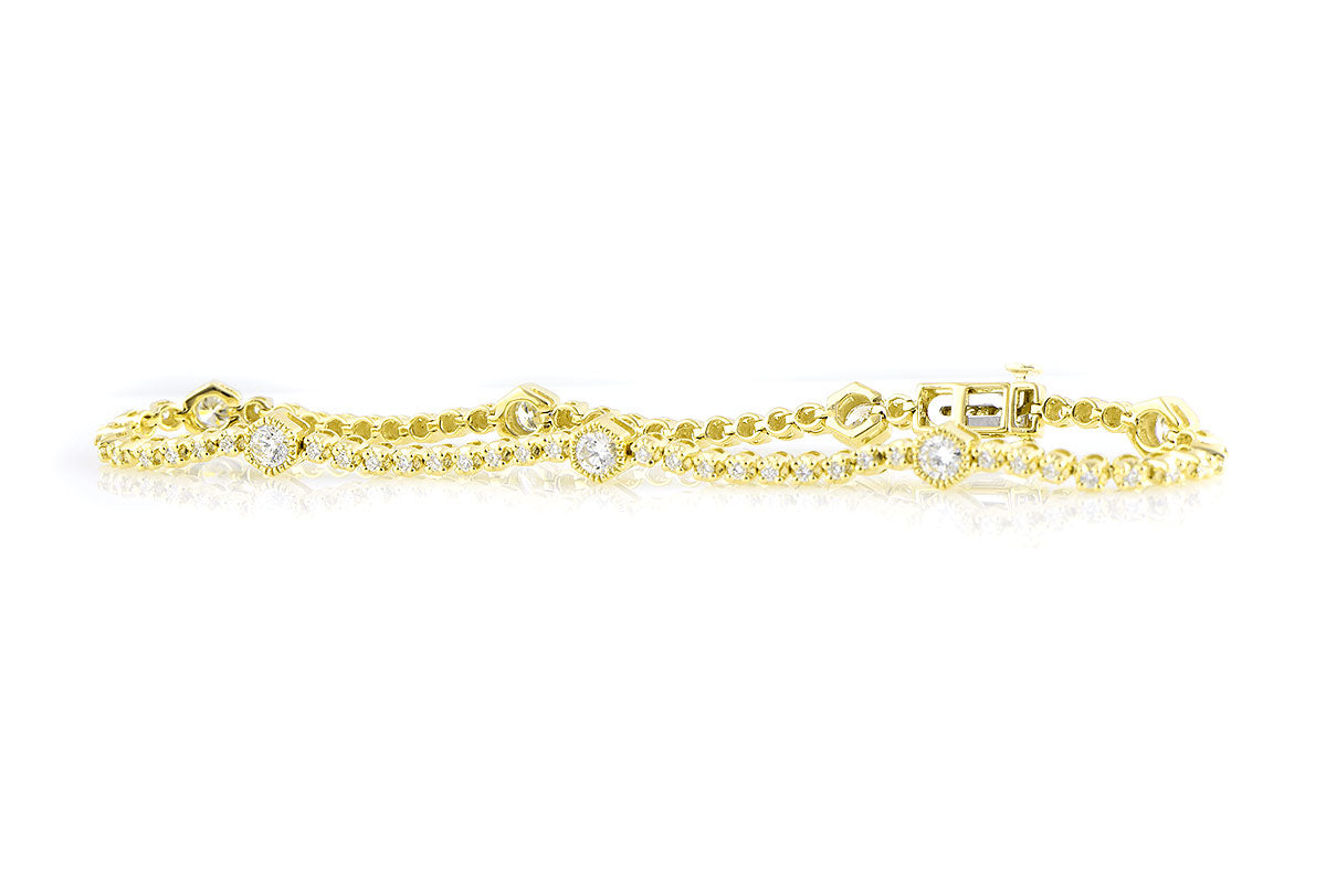 Allison Kaufman Diamond Bracelet in 14K Yellow Gold, 1.66 ctw