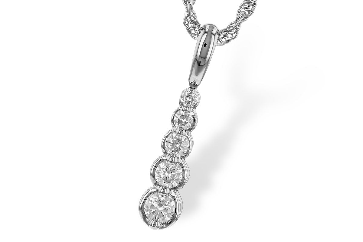 Allison Kaufman Diamond Necklace in 14K White Gold, 0.25 ctw (N8691)